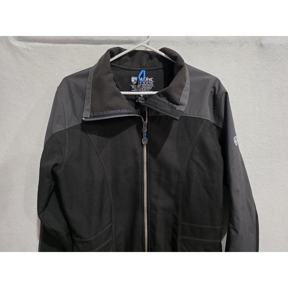 KÜHL Projekt Jacket Womens Large Black Gray Softshell Full Zip Outdoor Gorpcore - Picture 2 of 14